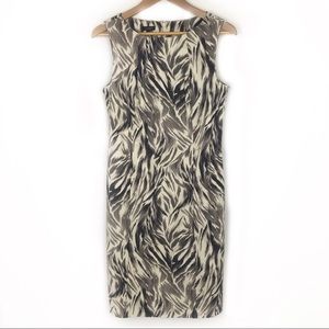 Talbot’s Women’s Sheath Dress Size 8 gray white